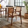 Backrest Price barato Hot On Sale Restaurante Moderno Restaurante Casado de Coffee Solid Wood Cadeiras de madeira